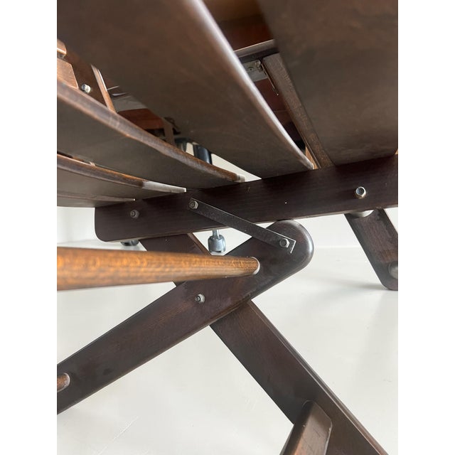 Vintage Mid-Century Garden Furniture Set in Wood by Mesch, 1975, Set of 7 For Sale - Image 16 of 18