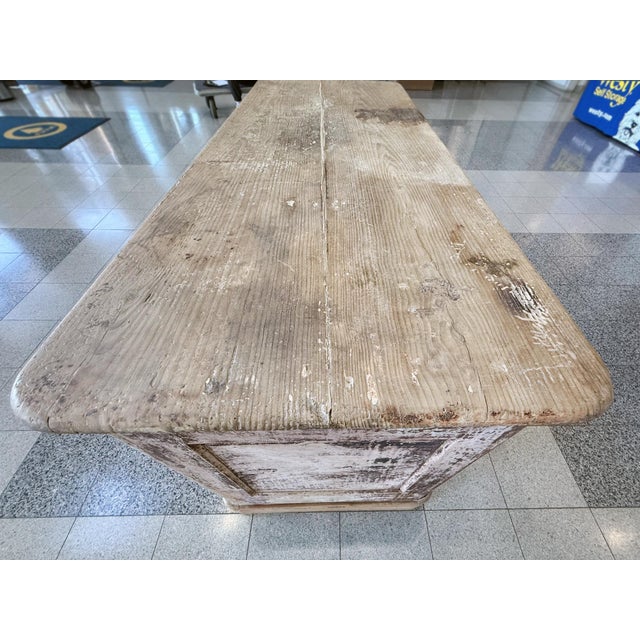 19th Century Antique Swedish Country Elm Credenza For Sale - Image 5 of 18