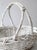 Vintage White Wicker Gathering Basket With Double Handles For Sale - Image 14 of 17
