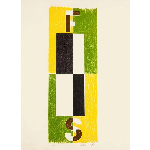 Composition - Original Lithograph by Pavel Mansouroff - 1970s 1970 ca. For Sale - Image 3 of 3