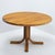 1980s Round Dining Table in Elm from Ebénisterie Seltz, 1980s For Sale - Image 5 of 11