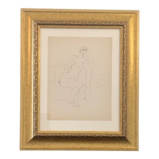 John Begg Figurative Line Drawing 1940 For Sale