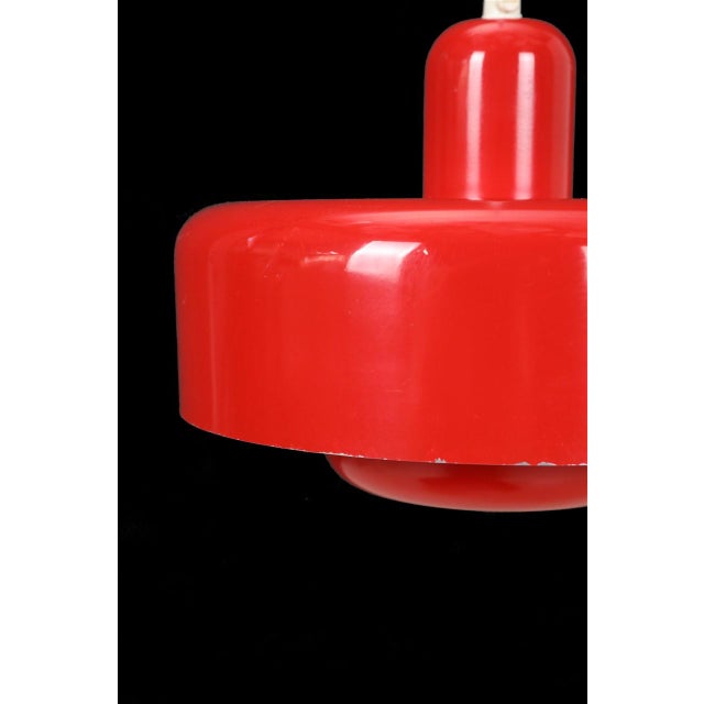 1970s Space Age Danish Go-Go Pendant Lamp attributed to Dan Heersø for Vitrika, 1970s For Sale - Image 5 of 16