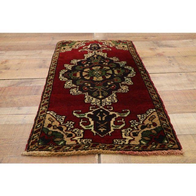 Textile Vintage Turkish Yastik Rug - 01'08 X 03'04 For Sale - Image 7 of 8