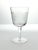 1950s Vintage Mid-Century 7 Wine or Water Glasses Criss-Cross X Fishnet Cuts For Sale - Image 4 of 7