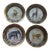 Set of 4 Decorative Decoupage 10 in Round Plates African Animals, 2000 For Sale