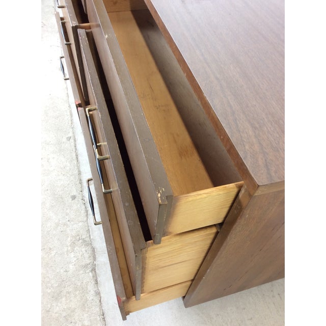 Mid Century Modern Lowboy Dresser With Six Drawers For Sale - Image 14 of 16