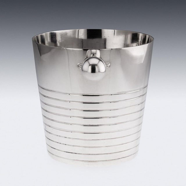 Vintage English Silver Plated Wine Cooler by Elkington & Co, 1960s For Sale - Image 10 of 12