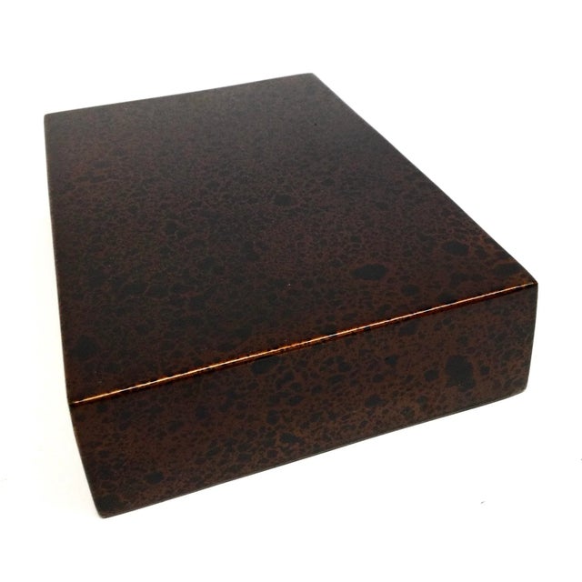 Vintage Lacquer Desk Top Stationery Accessory For Sale - Image 10 of 12