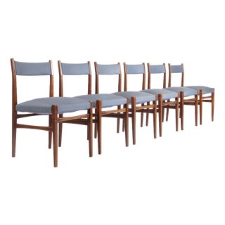 Vintage Chairs in Beech, 1960s, Set of 6 For Sale