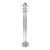 Verner Panton Syled Chrome Coat Hat Rack For Sale