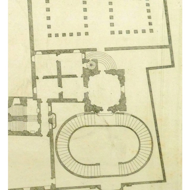 Traditional Giovanni Giacomo De' Rossi, Antique Copper Engraving - Massimi Palace For Sale - Image 3 of 5