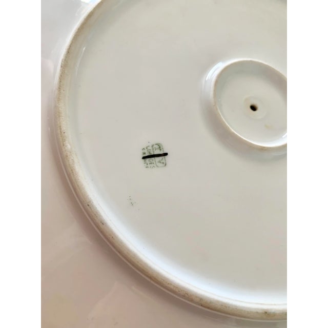 Mid 20th Century Vintage Hand Painted Limoges Server With Cherry Blossom Design For Sale - Image 5 of 6