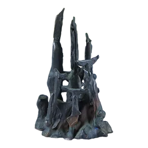 Cast Bronze Shark Tails Statuette by J. Dale M'Hall