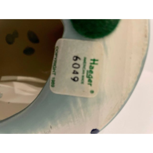 Mid 20th Century Vintage Haeger Aqua Green Ceramic Flying Fish Statue For Sale - Image 5 of 13