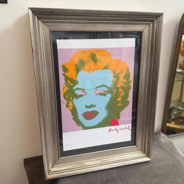 A 21st Century Framed Pop Art Marylin Monroe 36/200 Lithography by Andy Warhol For Sale - Image 15 of 15
