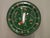 Round Serving Cocktail Tray in Green Enamel Metal, 1970s For Sale - Image 14 of 15