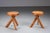 Set of Elm S13A Stools attributed to Pierre Chapo, France, 1970s For Sale - Image 4 of 13