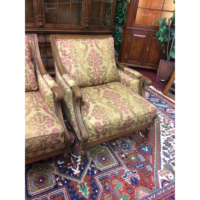 Vintage Bergere Chairs, Ethan Allen Furniture, the Pair Chairish