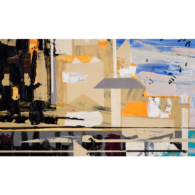 Contemporary 2005 "Mont-Saint-Michel" Abstract Landscape Acrylic Painting by Marc Foster Grant For Sale - Image 3 of 10