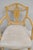 Wood Late 20th Century Hepplewhite Prince of Wales Drape Carved Shield Back Dining Arm Chairs - A Pair For Sale - Image 7 of 14