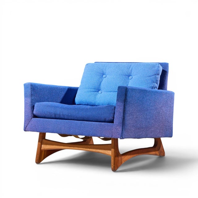 Mid-Century Modern Adrian Pearsall for Craft Associates 2406-C Mid Century Walnut Lounge Chair For Sale - Image 3 of 9