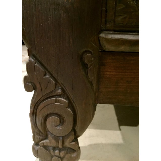 Chinese 19th Century Asian Antique Monumental Carved Cabinet For Sale - Image 3 of 18