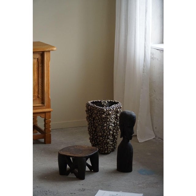 1940s Mid-Century Handcrafted African Wooden Sculpture, 1950s For Sale - Image 5 of 14