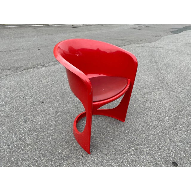Red Model 290 Dining Chairs by Steen Østergaard for Cado, 1960s, Set of 4 For Sale - Image 8 of 9