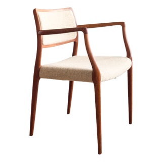 Mid-Century Model 65 Armchair by Niels Otto (N. O.) Møller for J. L. Mollers, 1968 For Sale
