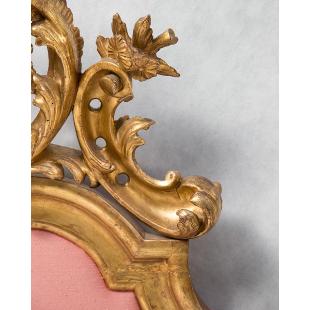 19th Century Rococo Italian Carved Giltwood Headboard For Sale - Image 13 of 18