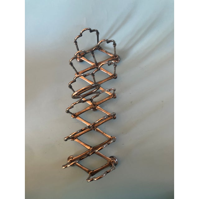 Rare 19th Century English Hallmarked Silver Campaign Folding Toaster Rack For Sale - Image 10 of 16