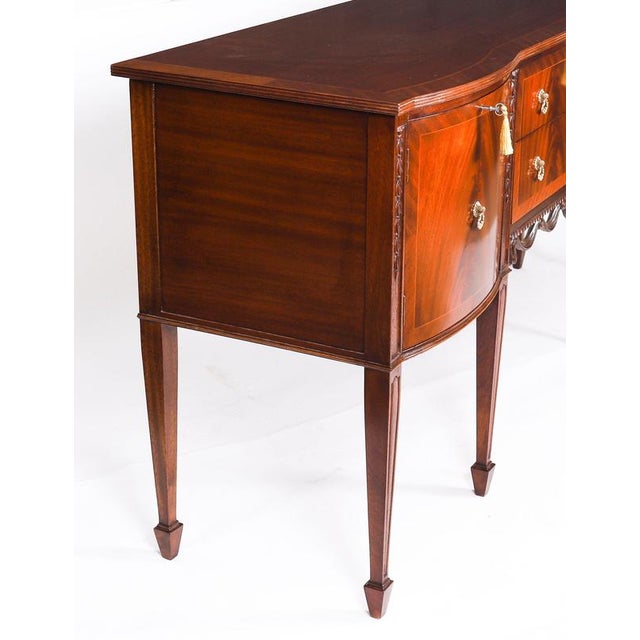 Vintage Flame Mahogany Sideboard from Maple & Co. For Sale - Image 16 of 18