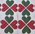 Folk Art 19thc Red & Green Double Hearts Applique Quilt W/ Swag Border For Sale - Image 3 of 11