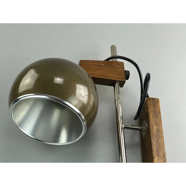 Space Age Sconce in Teak & Metal from Temde For Sale - Image 12 of 13