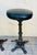 Early 1900s Antique Heavy Cast Iron Bar Stools Barley Twist- A Pair For Sale - Image 10 of 14