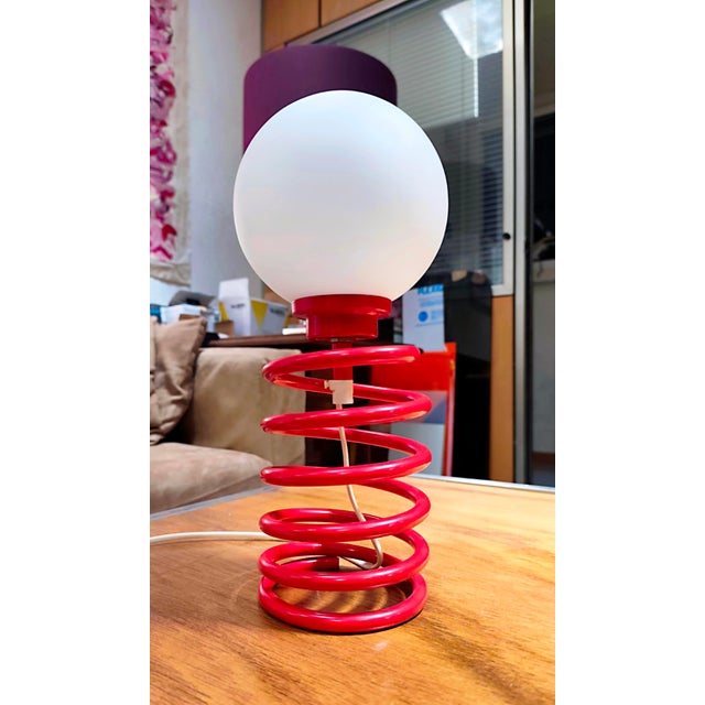 Spiral Table Lamp, 1970s For Sale - Image 9 of 9