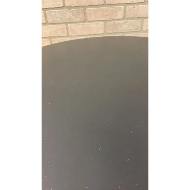 Vintage Modern Round Drum Side or Coffee Table For Sale - Image 4 of 5