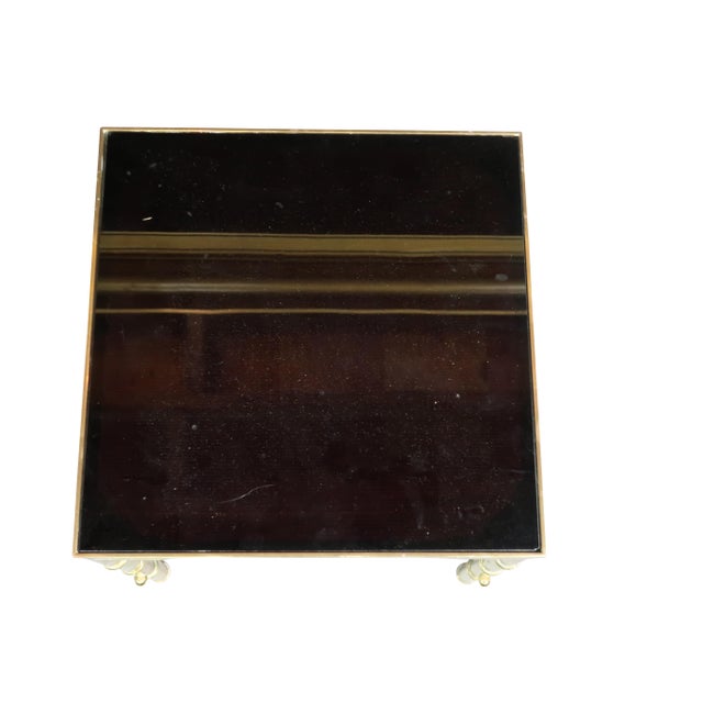 1960s 1960s Faux Bamboo Nesting Tables With Amethyst Glass - Set of 3 For Sale - Image 5 of 6