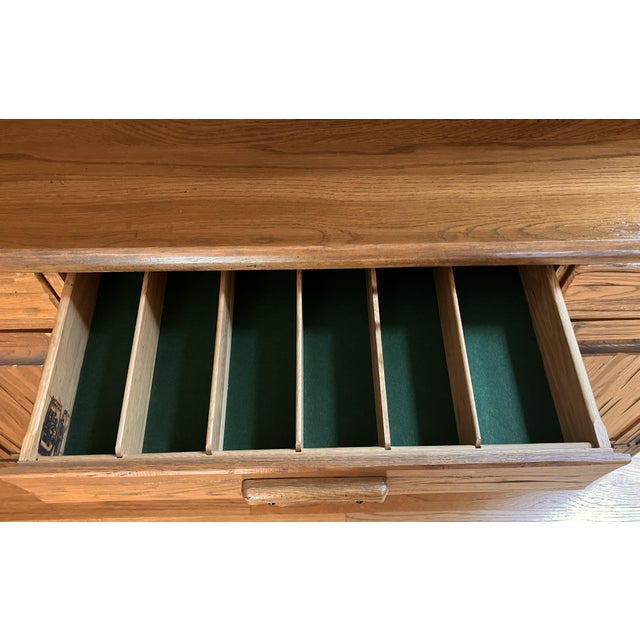 Very nice well-built vintage western or rustic style Ranch Oak hutch cabinet by A. Brandt Ranch Oak. Ranch oak is known...