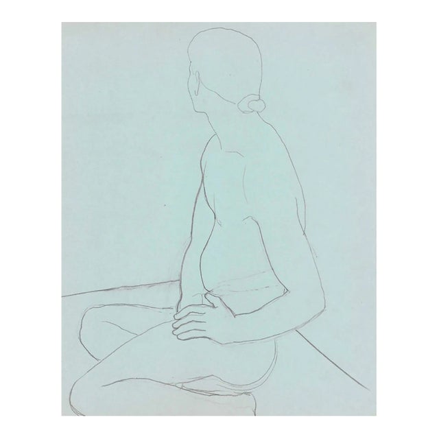 James Bone Male Nude Seated on Floor For Sale