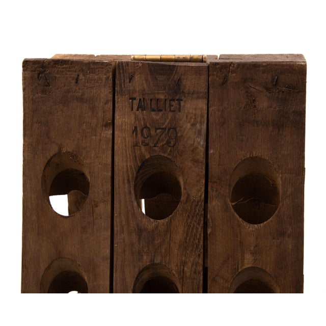Talliet French Champagne Oak Riddling Rack 1979 For Sale - Image 9 of 11