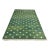 Handmade Cotton Fleur Rug, Forest Green and White Dhurrie - 14'x16' For Sale
