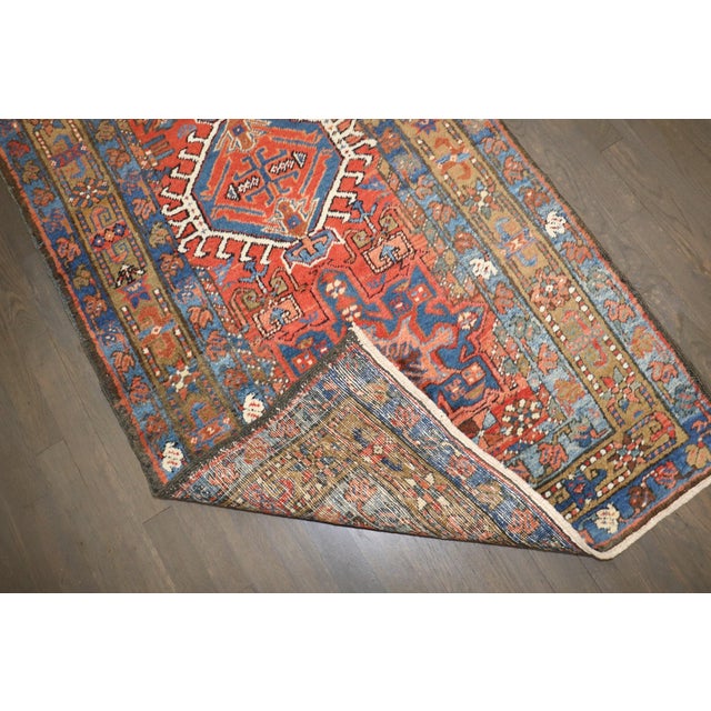 Traditional Traditional Antique Heriz Karadja Runner rug no. j5249 For Sale - Image 3 of 9