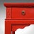 Red Tall Vintage Art Deco Revival Hall Table, Oriental, Red Lacquer, Side, Reception For Sale - Image 8 of 10
