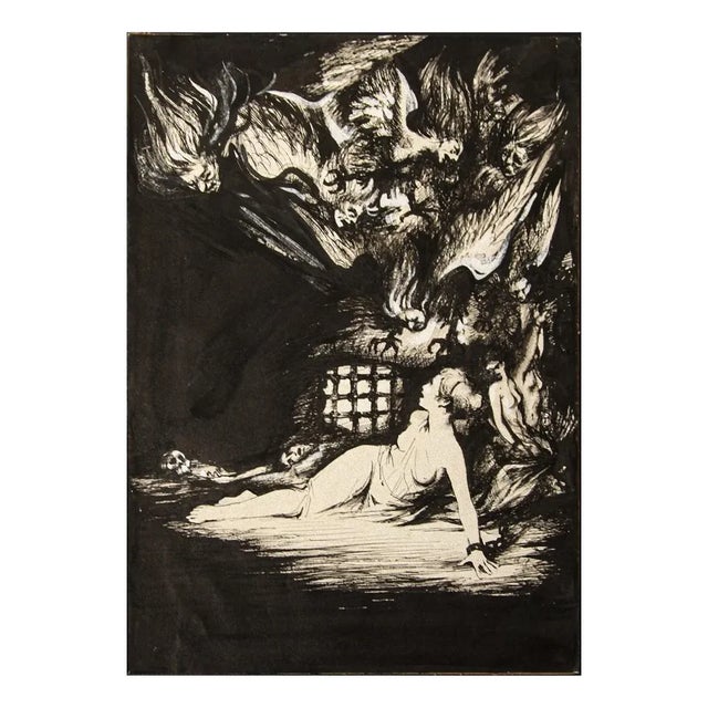 The Prisoner is an Original Modern Artwork realized in the half of the early 20th Century in France. Original lithograph....