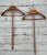 Pair of Mid 20th Century Mod Fratelli Reguitti Italian Dovetail Wooden Hanger W Pole For Sale - Image 9 of 12