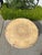 Wood Vintage Round Carved Wood Coffee Table With Tiled Inlay Top For Sale - Image 7 of 16
