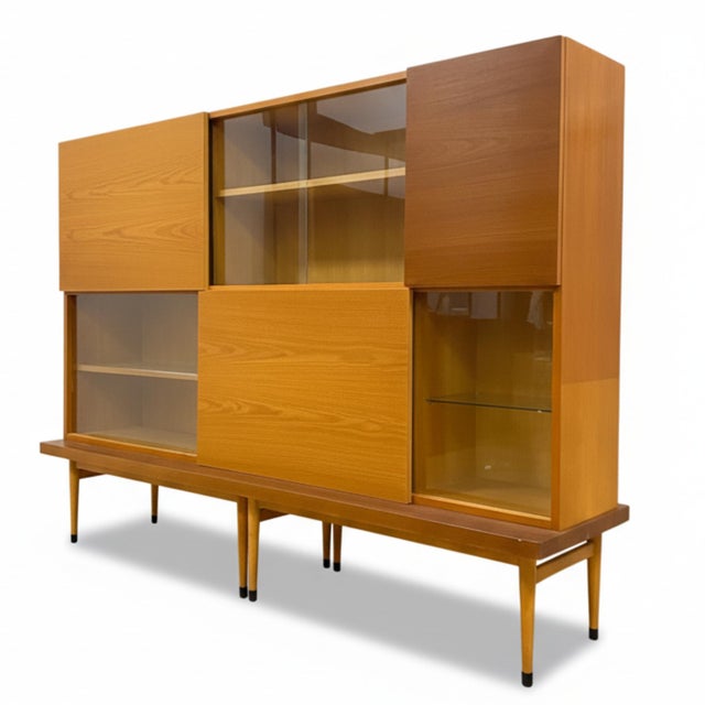 Vintage Bookcase in Wood, 1960s For Sale - Image 9 of 9