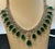 2020s Gia Certified 73ct Zambian Emerald & 22ct Diamond Necklace Earring Bridal Suite For Sale - Image 5 of 8